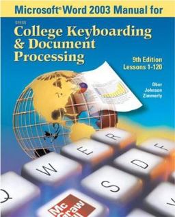 Gregg College Keyboarding and Document Processing (GDP), Kit 2 for Word 2003