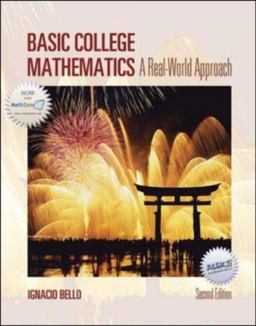 Basic College Mathematics W/ Mathzone 2nd 9780072990980 Front Cover