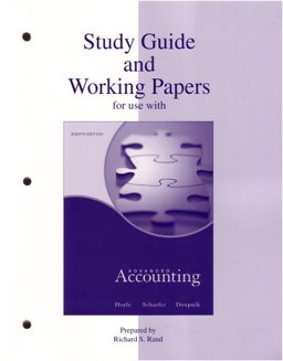 Study Guide and Working Papers to accompany Advanced Accounting Study Guide and Working Papers to accompany Advanced Accounting