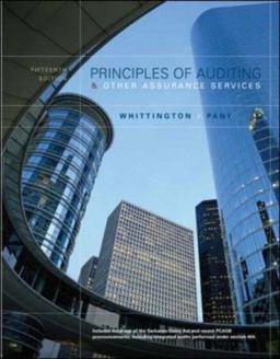 Principles of Auditing and Other Assurance Services 15th 9780073010847 Front Cover
