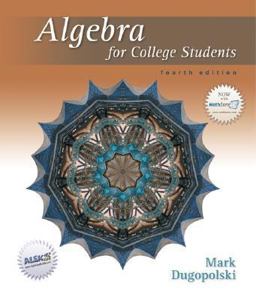 Algebra for College Students W/ Mathzone