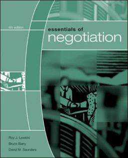 Essentials of Negotiation 4th 9780073102764 Front Cover