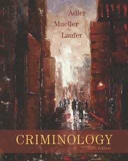 Criminology 6th 9780073124469 Front Cover