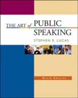 Art of Public Speaking 9th 9780073135649 Front Cover