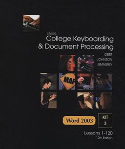Gregg College Keyboarding & Document Processing/Wo