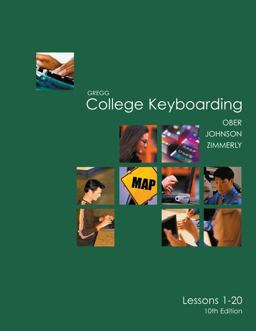 Gregg College Keyboarding (GDP) Lessons 1-20 KIT