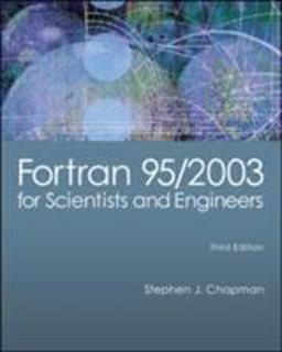 Fortran 95/2003 for Scientists and Engineers 3rd 9780073191577 Front Cover