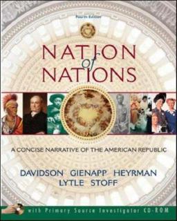 Nation of Nations A Concise Narrative of the American Republic 4th 9780073201924 Front Cover
