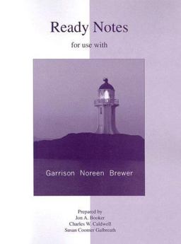 Ready Notes for Use with Managerial Accounting