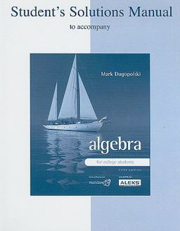 Student's Solutions Manual for with Algebra for College Students