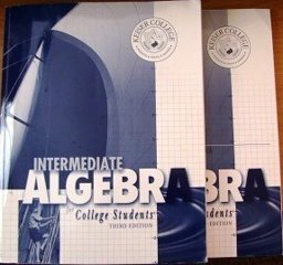 Intermediate Algebra for College Students, Set of Two