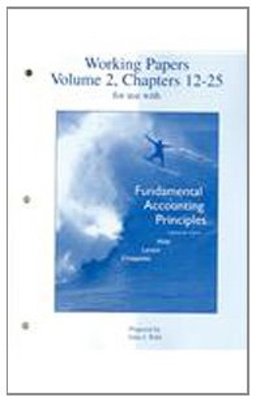 Working Papers (print) Vol 2 to accompany FAP Volume 2 (CH 12-25)