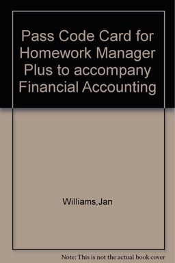 Pass Code Card for Homework Manager Plus to accompany Financial Accounting