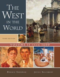 West in the World From 1600 3rd 9780073316703 Front Cover