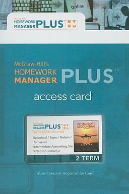 Homework Manager Plus Card to accompany Intermediate Accounting