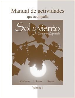 Workbook/Lab Manual (Manual de actividades) Volume A to accompany Sol y Viento