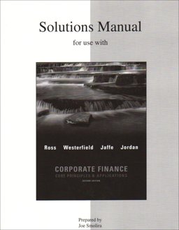 Solutions Manual to Accompany Corporate Finance