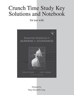 Study Guide to accompany Essential Statistics in Business and Economics