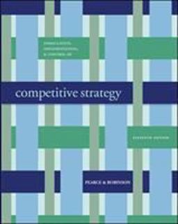 Formulation, Implementation and Control of Competitive Strategy