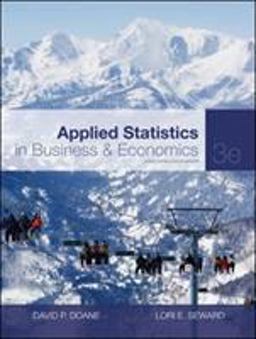 Applied Statistics in Business and Economics 3rd 9780073373690 Front Cover