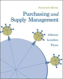Purchasing and Supply Management 14th 9780073377896 Front Cover