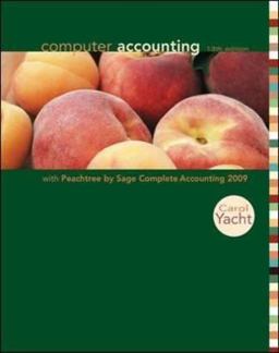 Computer Accounting with Peachtree COMPL 2009, Release 16. 0
