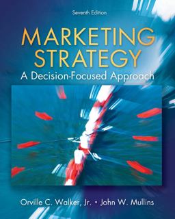 Marketing Strategy A Decision Focused Approach 7th 9780073381152 Front Cover