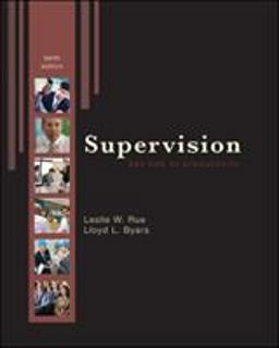 Supervision: Key Link to Productivity 10th 9780073381374 Front Cover