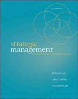 Strategic Management of Technology and Innovation 5th 9780073381541 Front Cover