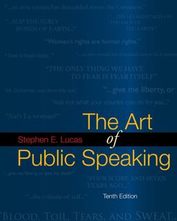 Art of Public Speaking 10th 9780073385150 Front Cover