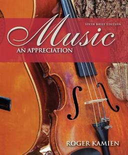 Music An Appreciation 6th 9780073401348 Front Cover