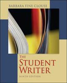 Student Writer 9th 9780073405902 Front Cover