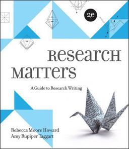 Research Matters 2nd 9780073405940 Front Cover