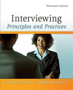 Interviewing Principles and Practices 13th 9780073406817 Front Cover