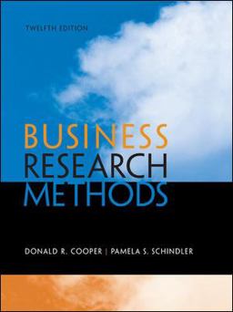Business Research Methods 12th 9780073521503 Front Cover