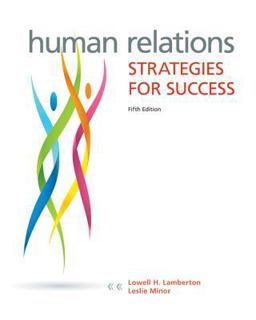 Human Relations Strategies for Success 5th 9780073524689 Front Cover