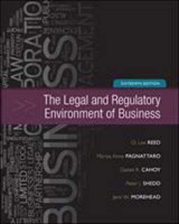 Legal and Regulatory Environment of Business 16th 9780073524993 Front Cover