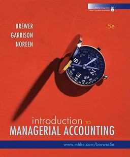Introduction to Managerial Accounting 5th 9780073527079 Front Cover