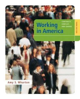 Working in America Continuity, Conflict, and Change 3rd 9780073528014 Front Cover