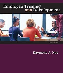 Employee Training and Development 5th 9780073530345 Front Cover