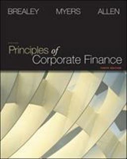 Principles of Corporate Finance 10th 9780073530734 Front Cover