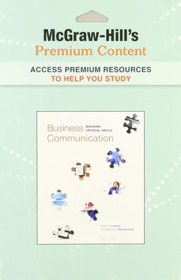 Premium Content Card T/a Business Communication: Buildling Critical Skills