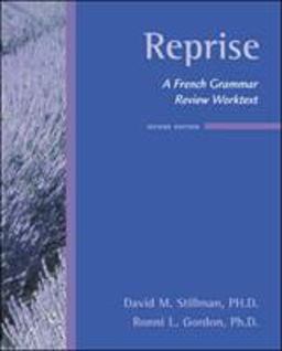 Reprise A French Grammar Review Worktext 2nd 9780073535418 Front Cover