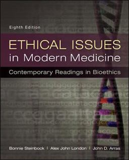 Ethical Issues in Modern Medicine: Contemporary Readings in Bioethics 8th 9780073535869 Front Cover