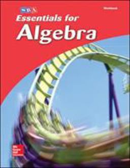 Essentials for Algebra, Student Workbook  9780076021932 Front Cover