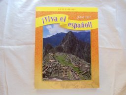 ¡Viva el Español!: ¿Qué Tal?, Assessment Book and CDs