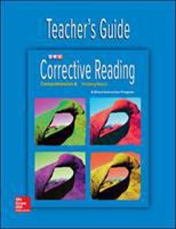 Corrective Reading Comprehension Level a, Teacher Guide