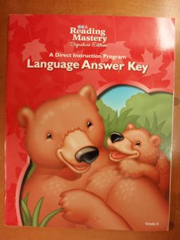 Reading Mastery - Language Answer Key - Grade K