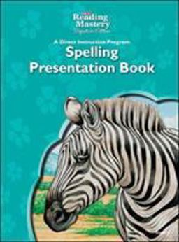 Reading Mastery Reading/Literature Strand Grade 5, Spelling Presentation Book