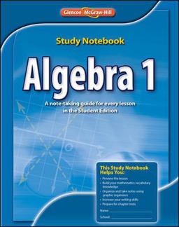 Algebra 1, Study Notebook